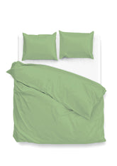 Dekbedovertrek Satinado Sage Green - 100% Katoen-Satijn